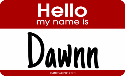 Hello my name is Dawnn png download