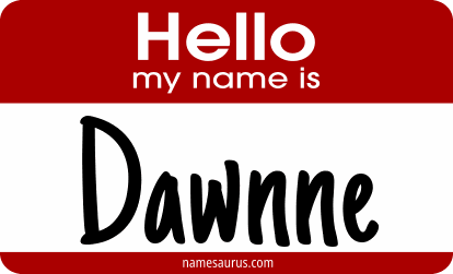 Hello my name is Dawnne png download