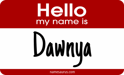 Hello my name is Dawnya png download