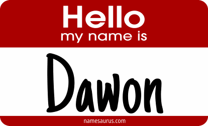Hello my name is Dawon png download