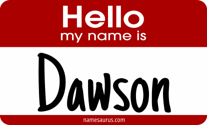 Hello my name is Dawson png download
