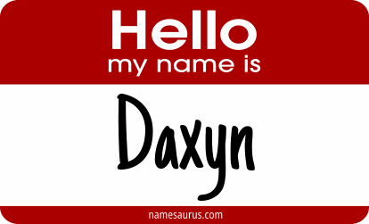Hello my name is Daxyn png download