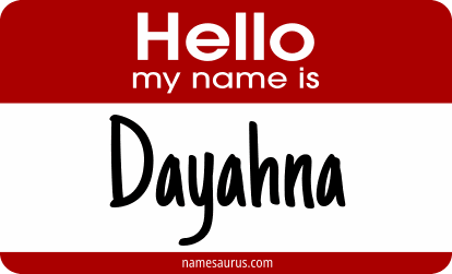 Hello my name is Dayahna png download
