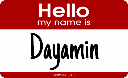 Hello my name is Dayamin png download