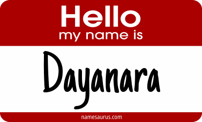 Hello my name is Dayanara png download