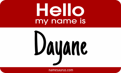Hello my name is Dayane png download
