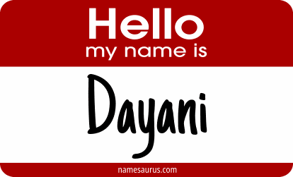 Hello my name is Dayani png download