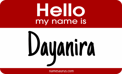 Hello my name is Dayanira png download