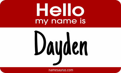 Hello my name is Dayden png download