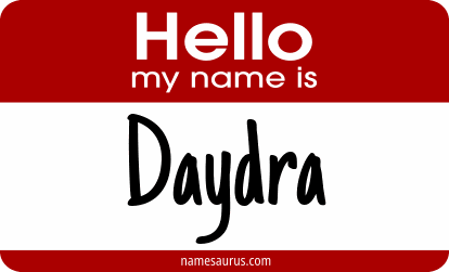 Hello my name is Daydra png download