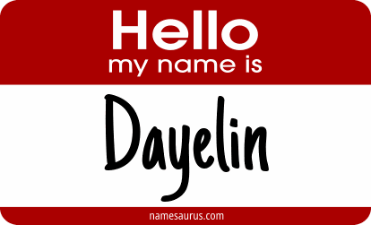 Hello my name is Dayelin png download