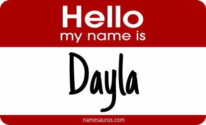 Hello my name is Dayla png download