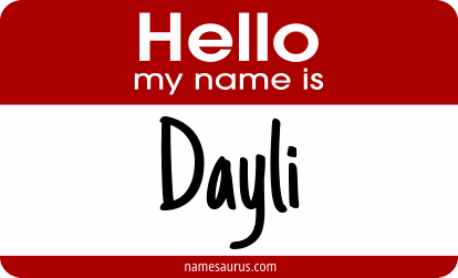 Hello my name is Dayli png download