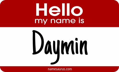 Hello my name is Daymin png download