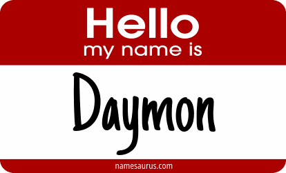 Hello my name is Daymon png download
