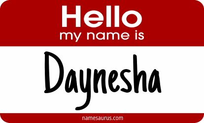Hello my name is Daynesha png download
