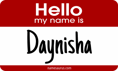 Hello my name is Daynisha png download
