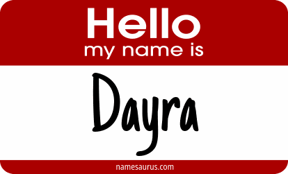 Hello my name is Dayra png download