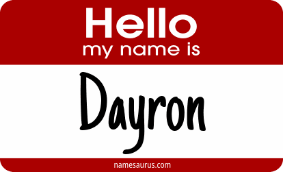 Hello my name is Dayron png download