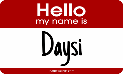 Hello my name is Daysi png download