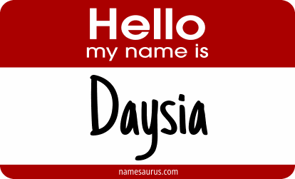 Hello my name is Daysia png download