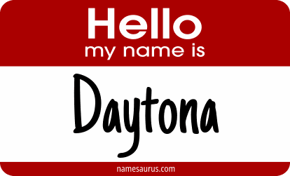 Hello my name is Daytona png download