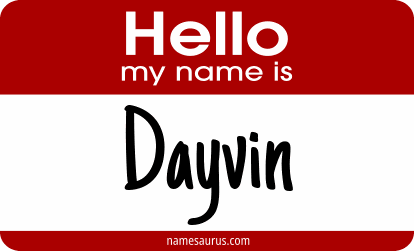 Hello my name is Dayvin png download