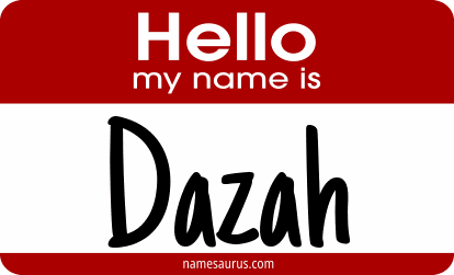 Hello my name is Dazah png download