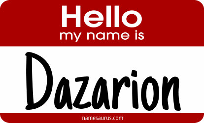 Hello my name is Dazarion png download