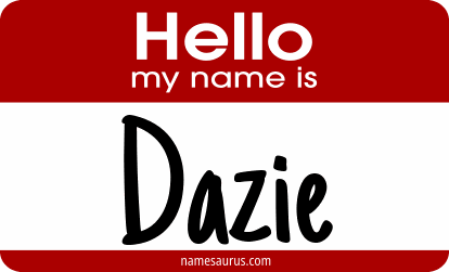 Hello my name is Dazie png download