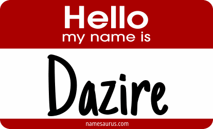 Hello my name is Dazire png download