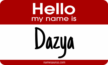 Hello my name is Dazya png download