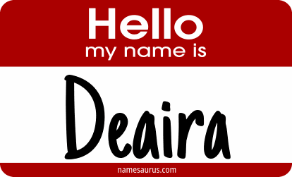 Hello my name is Deaira png download