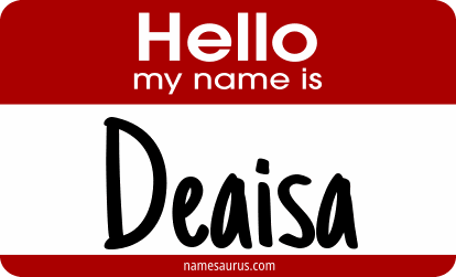 Hello my name is Deaisa png download