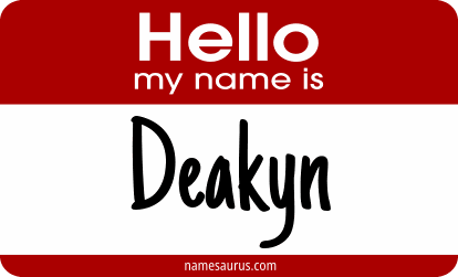Hello my name is Deakyn png download