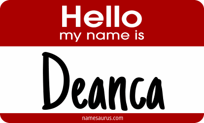 Hello my name is Deanca png download