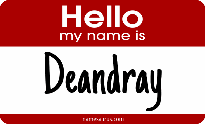 Hello my name is Deandray png download