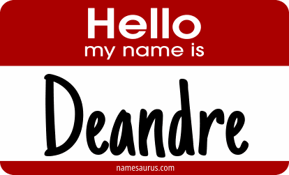 Hello my name is DeAndre png download