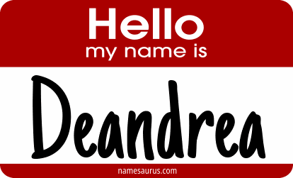 Hello my name is Deandrea png download