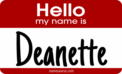 Hello my name is Deanette png download