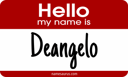 Hello my name is Deangelo png download