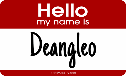 Hello my name is Deangleo png download
