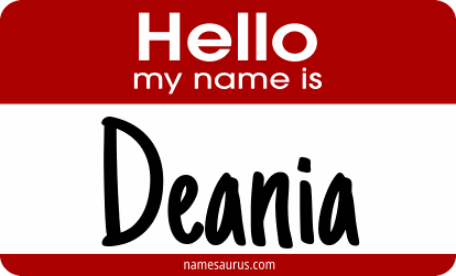 Hello my name is Deania png download