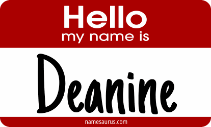 Hello my name is Deanine png download