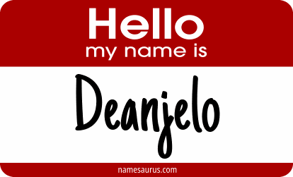 Hello my name is Deanjelo png download