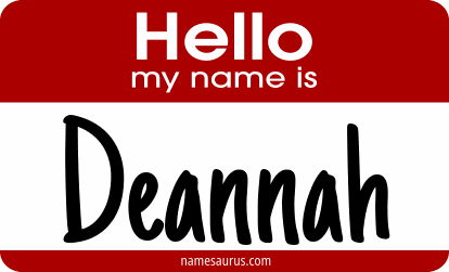 Hello my name is Deannah png download