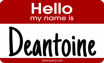 Hello my name is Deantoine png download