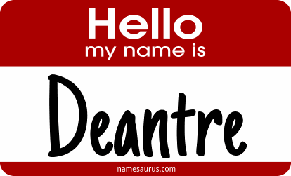 Hello my name is Deantre png download