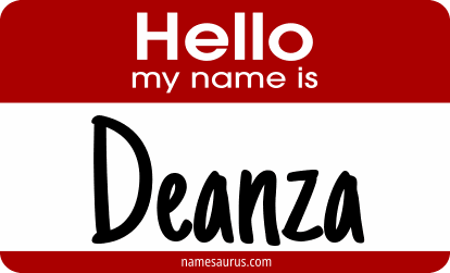 Hello my name is Deanza png download
