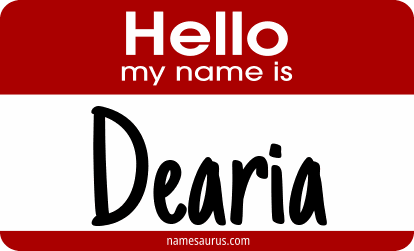 Hello my name is Dearia png download